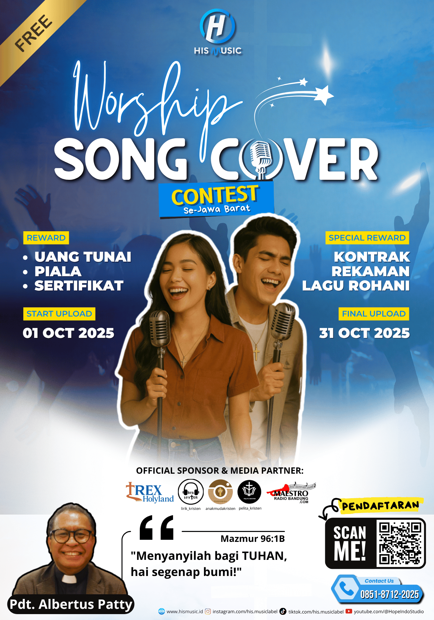 Poster Worship Song Cover Contest